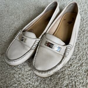 Coach Fredrica Beige/Cream Loafer Size 6.5